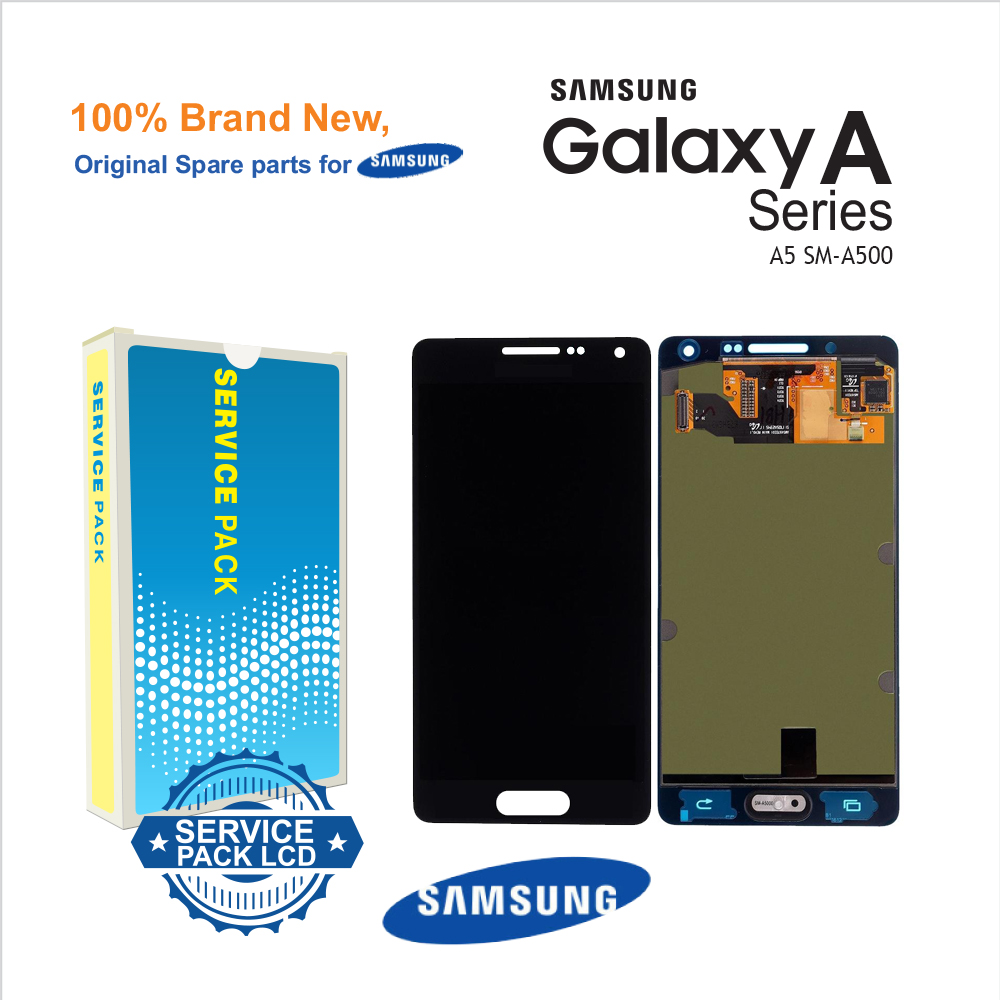 Genuine LCD Screen and Digitizer For Samsung Galaxy A5 SM-A500-Black ( Part No: GH97-16679B)